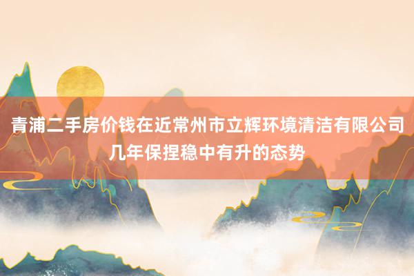 青浦二手房价钱在近常州市立辉环境清洁有限公司几年保捏稳中有升的态势